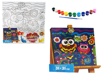 Набір для творчості Розмальовка за номерами Coloring by numbers 31х31см, Danko Toys