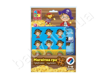 Магнітна гра Пірати, Хрестики-нулики, Vladi Toys