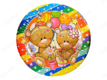 Набор День Рождения Bear тарелки 10 шт, Jumbi
