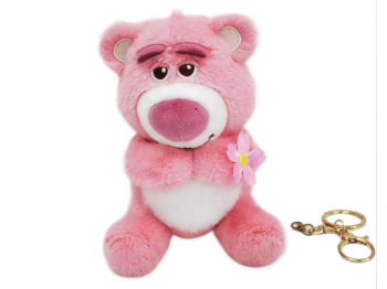 Мягкая игрушка-брелок Pink Bear, 10 см, подвеска с кольцом