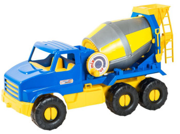 Машинка бетономішалка City Truck 39395 44 см, обертовий барабан, Tigres