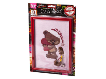 Набор креативного творчества Вышивка крестиком на канве CROSS STITCH, Danko Toys