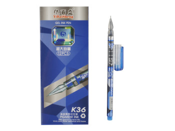 Ручка гелевая синяя K36. ST01609. Цена за 1 шт.