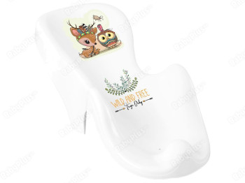 Горка для купания бело-розовая Дикий запад Оленя. Tega Baby DZ-003-103-OLEN