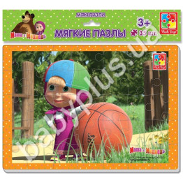 М'які пазли Маша і Ведмідь А4, Vladi Toys