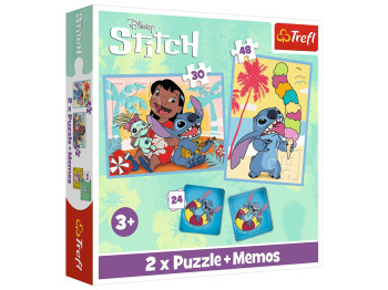 Пазлы-игра 2в1 Счастливый день Лило и Стич