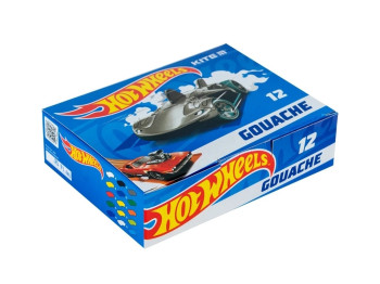 Гуашь Hot Wheels 12 цветов. 20 мл. Kite HW23-063