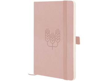 Книга записная в клетку Колоски Partner Soft Skin, 125х195мм, 96 листов, Axent