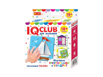 Учебные пазлы, Изучаем треугольник и квадрат IQ-club для детей, Ranok Creative