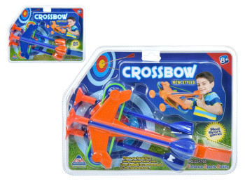 Игрушечный арбалет Crossbow со стрелами-присосками и мишенями, 24 см