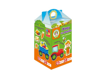 Гра з липучками Живу на фермі, Vladi Toys