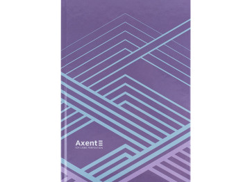Книга записная в клетку сиреневая Lines А4. 96 листов. Axent 8422-583-A
