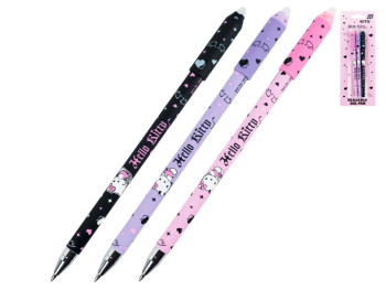 Ручка гелева "пиши-стирай" синя, набір 3шт., Hello Kitty, Kite HK26-350-2/3BL