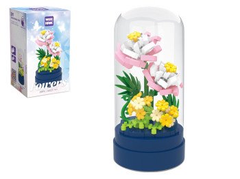 Конструктор квітка Камелія Flowers, 12.5 см, у колбі