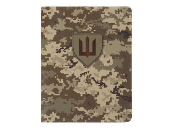 Книга записная MILITARY, А6, 64 листа, ячейка, кобкл. из синтетического камня, пиксель, Buromax BM.2