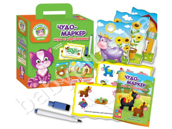 Гра з картками Чудо-маркер, Ферма, Vladi Toys