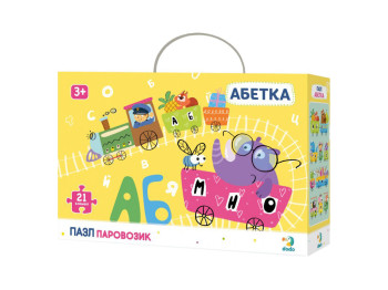 Пазл Азбука Паровозик, 21 элемент, DoDo