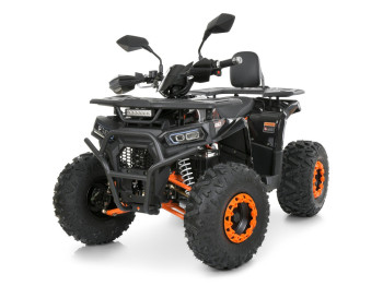 Квадроцикл электрический HB-FFN1450-2-7(MP3), 1450W, 12V/20Ah, черно-оранжевый