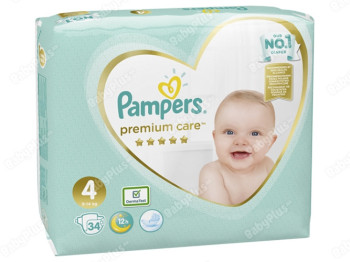 Подгузники Pampers Premium Care Maxi (9-14кг) 34шт