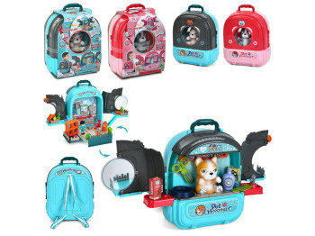 Набор игровой Грумер 008-997A-998A-1 с песиком, рюкзаком и аксессуарами, BabyToys