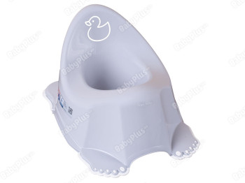 Горшок Утенок с противоскользящей резиной светло-фиолетовый. Tega Baby DK-001-133