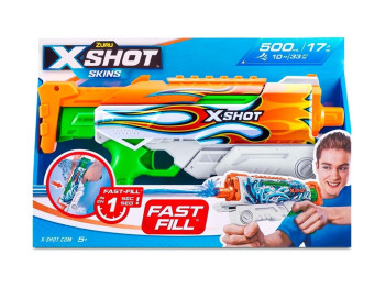 Водный бластер игрушечный X-Shot Fast FIill Sins HYPERLOAD Inferno. Zuru 11854D