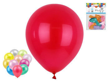 Шары латексные матовые микс Party Go 25 см, набор 10 шт