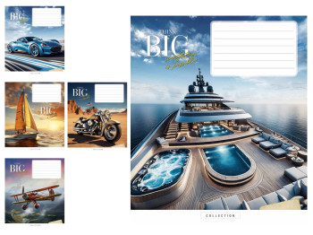 Зошит учнівський 24 аркуші " Dream big", у клітинку, Школярик 024-3672K