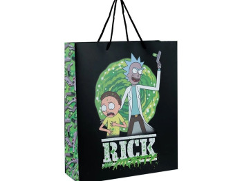 Пакет бумажный подарочный Rick & Morty 26х32см. Kite RM24-266