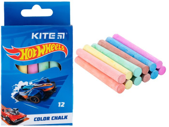 Мел цветной Hot Wheels 12 шт. Kite HW24-075