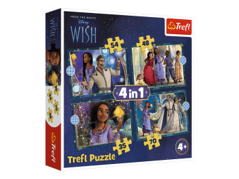 Пазл 4 в 1 Trefl Disney Wish Желание