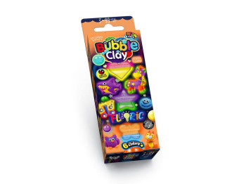 Набір для творчості BUBBLE CLAY FLUORIC 6 кольорів, Danko Toys