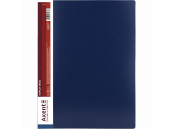 Папка дисплей-книга Axent 1200-02-A A4, 100 файлів, синя, Axent