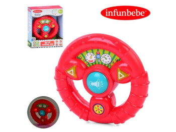 Руль музыкальный LS001, со звуком и светом, Infunbebe