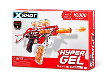 Быстрострельный бластер игрушечный X-SHOT Hyper Gel medium 10 000 гелевых шариков. Zuru 36621R