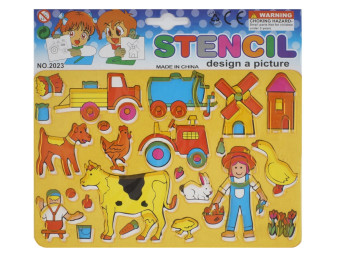 Трафарет для творчества STENSIL 19x12 см. AIHAO CS2023