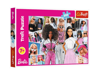 Пазл Trefl Barbie В мире Барби, 200 деталей