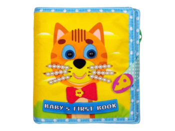 М’яка книга з фетру "Baby first book. Кошеня", англійська, 6+ місяців, Книжковий Хмарочос