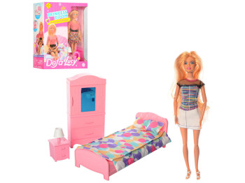 Мебель с куклой-шарнирной 29 см. Defa Lucy 8378-BF