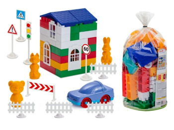 Конструктор Лідер №2. Colorplast 1-220. 80 деталей
