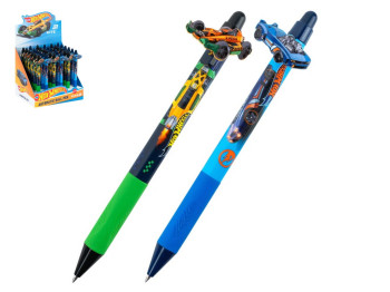 Ручка кулькова автоматична Hot Wheels, 0,5 мм, синє чорнило, 2 види (ціна за 1шт), Kite