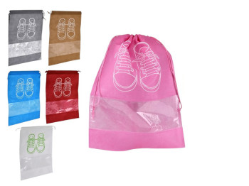 Сумка для обуви на шнурках WW58742-4, 32×44 см, с отсеком ПВХ, BabyToys
