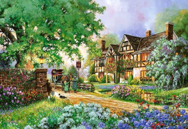 Пазли Будиночок в лісі, 2000 елементів, Castorland
