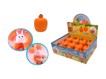 Игрушка-антистресс Зайка в моркови