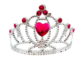 Карнавальна корона з червоним камінням