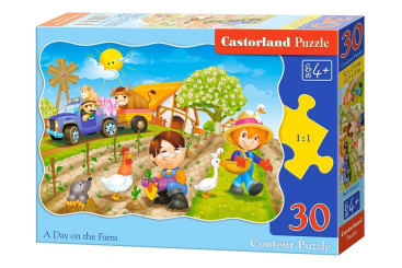 Пазли День на фермі, 30 елементів, Castorland