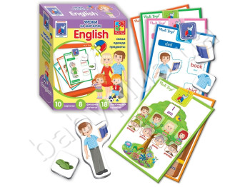 Англійська мова на магнітах Родина, Vladi Toys