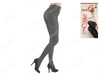 Колготки жіночі бавовняні Conte "Cotton" 250 den, розмір 4, колір grafit