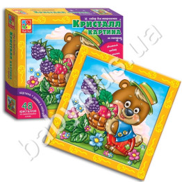 Набір для творчості Кристал картина Ведмідь, Vladi Toys