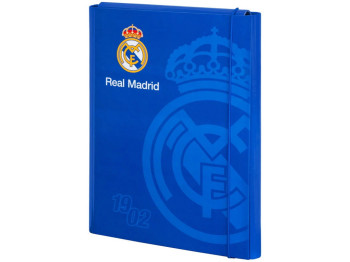Папка для трудового навчання FC Real Madrid, А4, на гумці, Kite